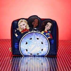Loungefly Marvel The Marvels Group Zip-Around Wallet